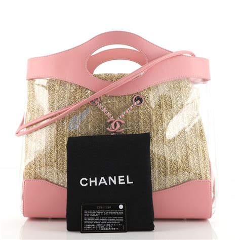 chanel pvc large shopping bag